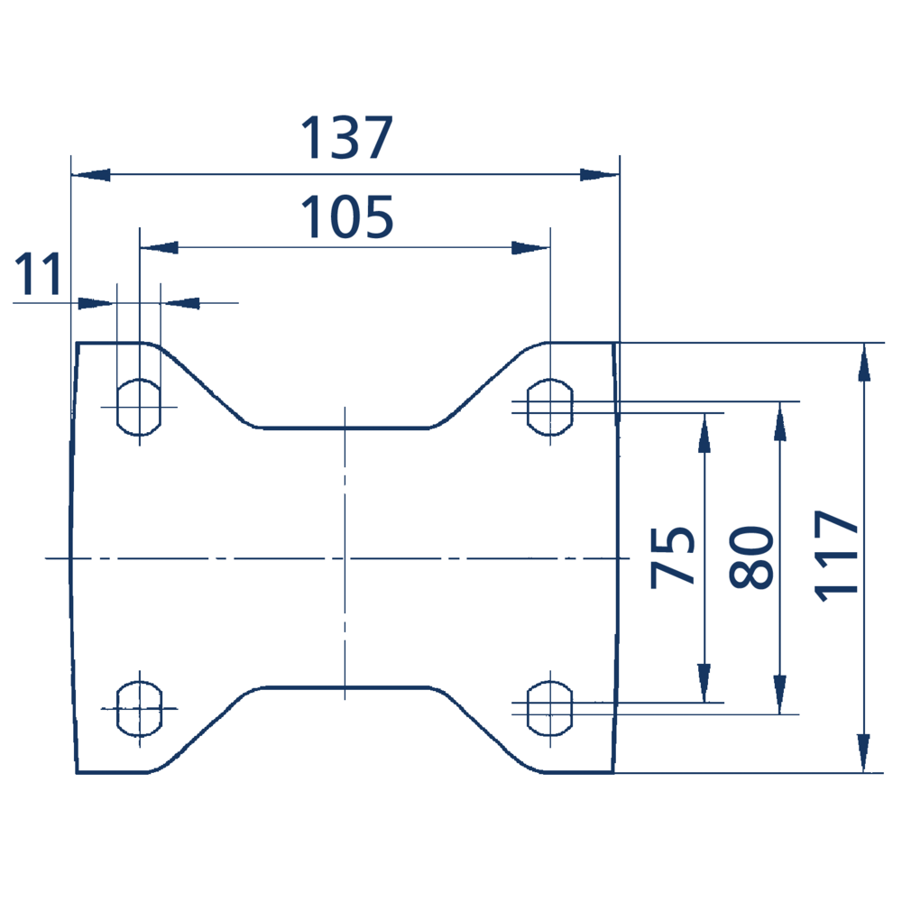 Ruedas serie ZETA 4680 ITP SUPER CONVEX nucleo Aluminio banda in poliuretano.