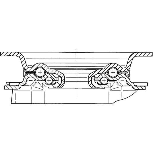 Rueda Serie 34 UOO 080 080P62 Giratoria 080 mm